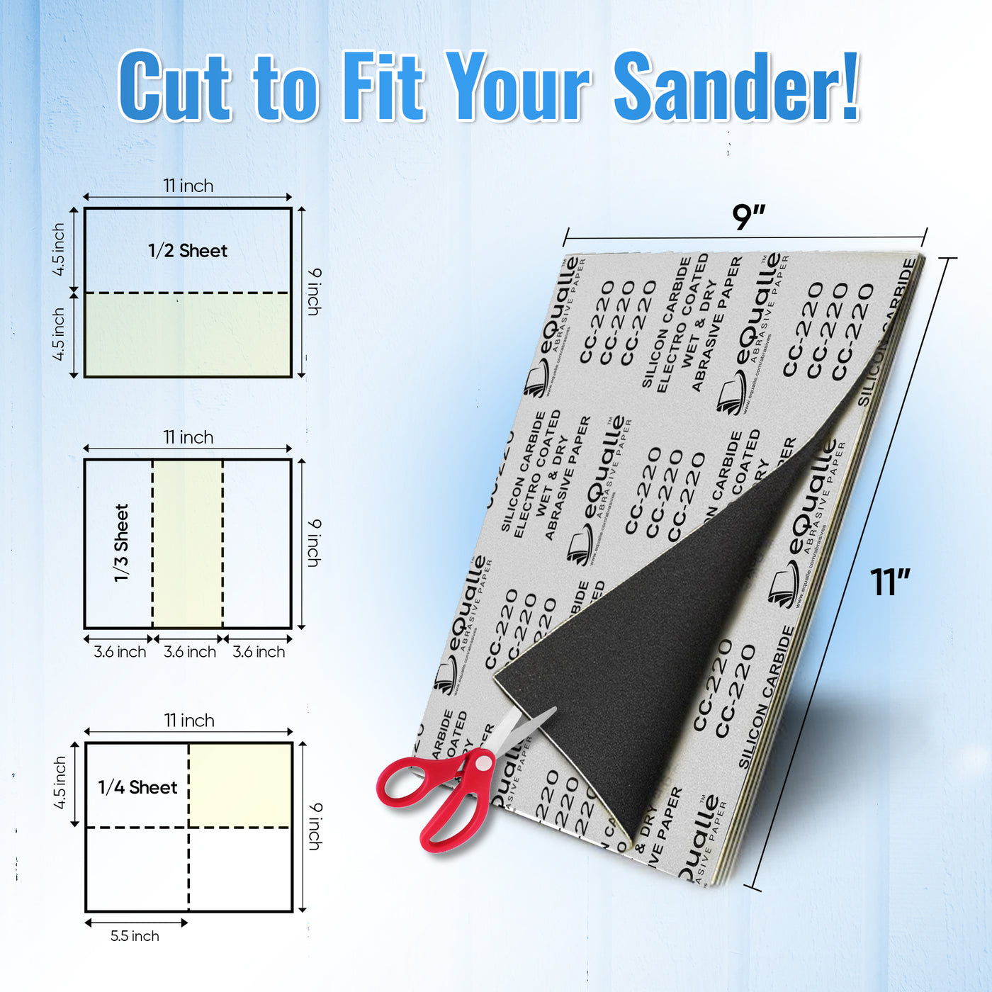 eQualle Sandpaper Sheets